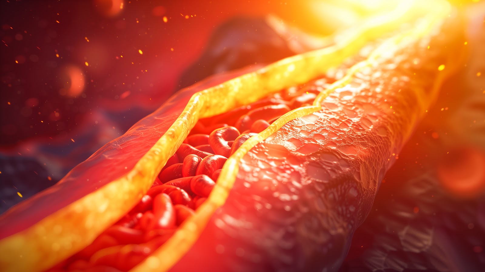 representação meramente ilustrativa de colesterol alto